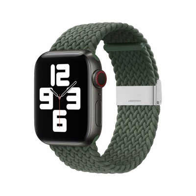 Curea Strap Fabric  Compatibila Cu Apple Watch 2/3/4/5/6 (38/40mm) Verde